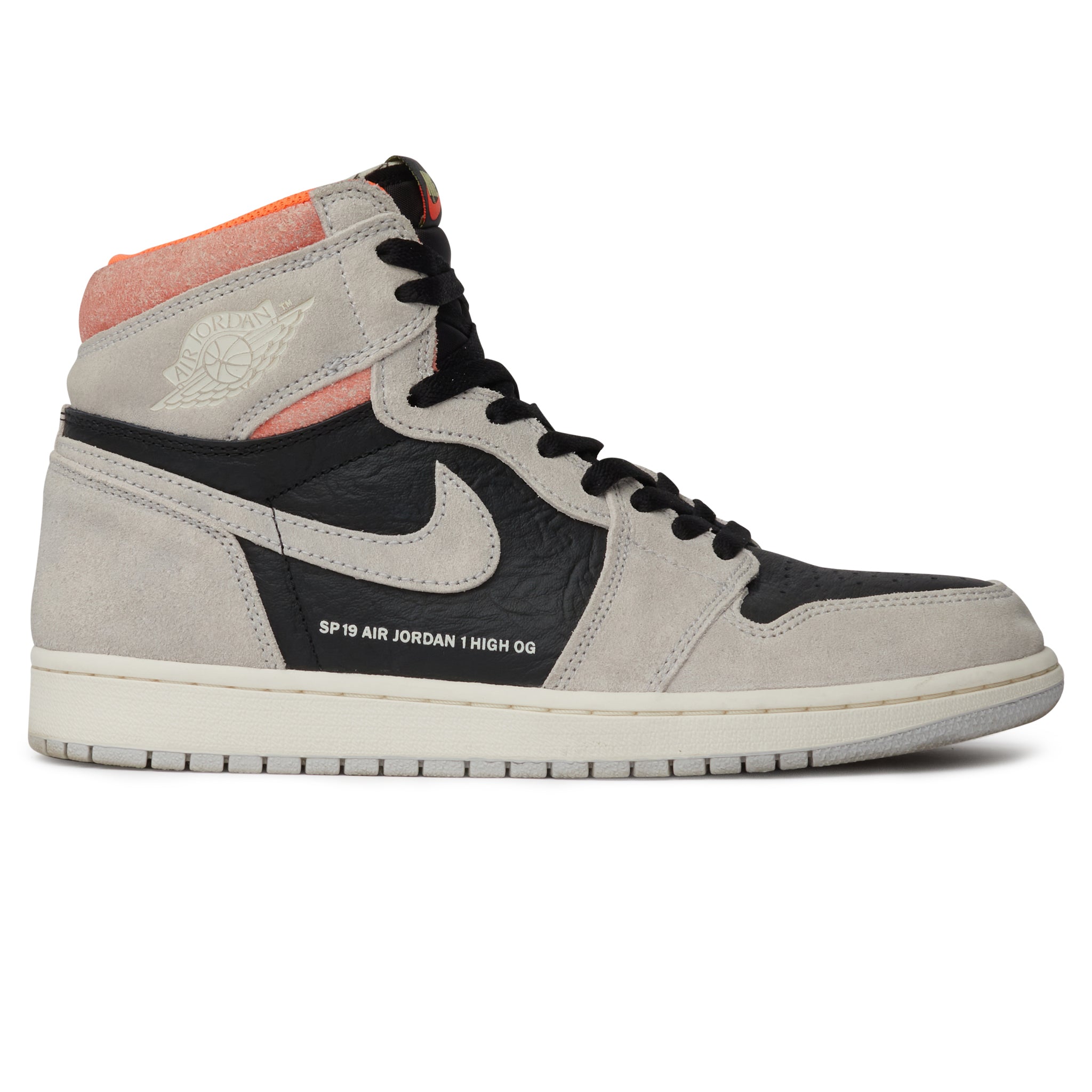 Image of Air Jordan 1 Retro High Neutral Grey Hyper Crimson